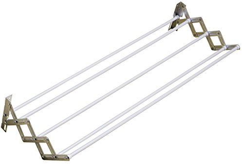 Q.TA'. 6 STENDIBIANCHERIA DA PARETE PANTOGRAFO 120 CM