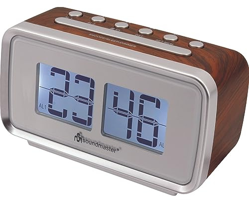 Soundmaster UR105BR Uhrenradio holzfarben