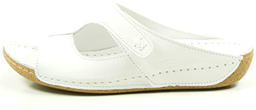 Andrea Conti Damen 0773402 Pantoletten, Weiß Weiß 001, 39 EU