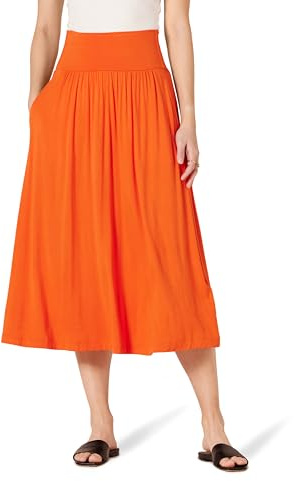 Amazon Essentials Mujer Falda Midi de Punto con Tirantes