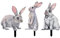 LICHENGTAI Gartenstecker Osterhase Osterdeko Hase Figur Frühling Gartendeko Metall Ostereier Osterdeko Ostern Gartenstecker Set Hasen Figuren Draußen Osterdekoration