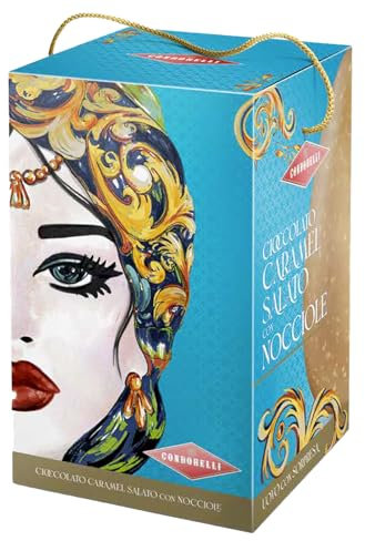 Uovo Cioccolato Condorelli Caramello Salato con Nocciole Scatola da 250 g
