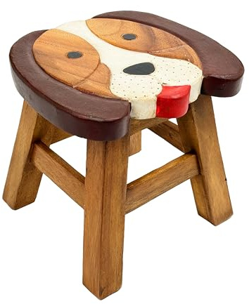 Crafty Artisan kids wooden stools (dog face)