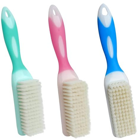 3Pcs Plastic Shoes Cleaning Brush Durable Household Scrubbing Brush Soft Bristle Shoe Brush Portable Laundry Brush for Cleaning and Washing