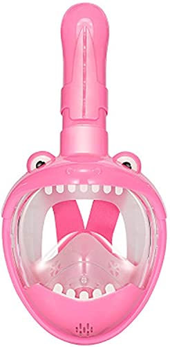 WDWDW Occhiali Maschera da Sub Maschere da Sub Nuoto Maschera Integrale da Snorkeling Bambini Subacquea Scuba Anti-Appannamento Maschera da Sub Set Attrezzatura per Ragazzi Ragazze Rosa