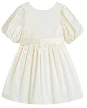 NEXT Niñas Vestido de tafetán con Lazo para niña de Las Flores Marfil 18 Meses-24 Meses