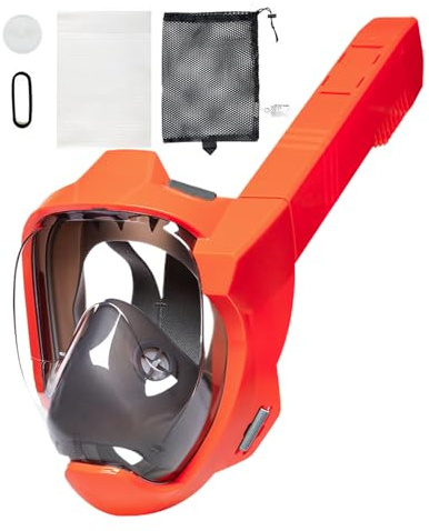 Maschera da Immersione Integrale | Maschera da Immersione Integrale - Attrezzatura Subacquea Impermeabile Antinebbia Vista Panoramica 180° per Attività di Apnea