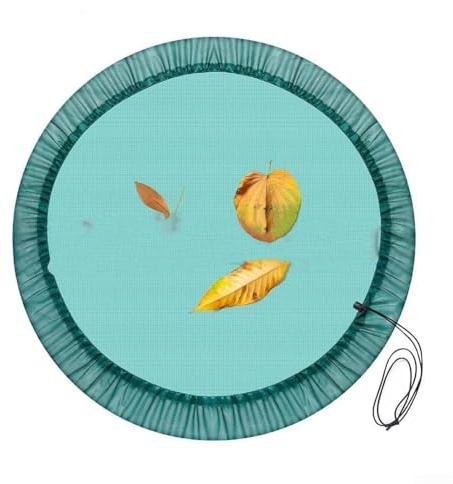 Red para barriles de lluvia, cubierta para barril de lluvia con cordón, resistente a la intemperie, protección contra hojas, mosquitos (100 cm)