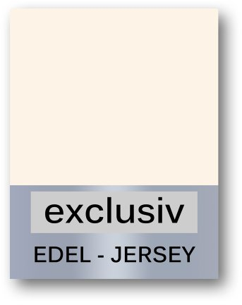 Medicline Spannbetttuch Edeljersey 140x200 100% Mako-Baumwolle Creme