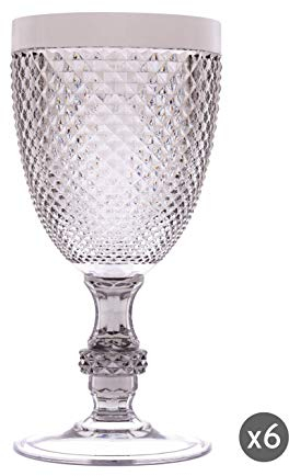 Brunch Time Set Cáliz 6 Uds. Linea Diamond 39 cl Plata