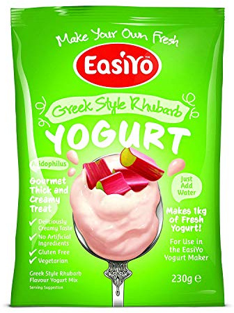 EasiYO Greek Style Rhubarb Yogurt Mix 1 x 230g Sachet