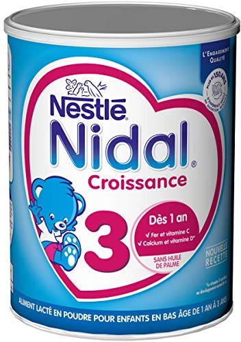 Nestlé Nidal 3 Lait de Croissance en Poudre de 1 à 3 ans, 800g