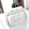 Yuning Almohada de Baño,Reposacabezas Bañera con 6 Ventosas,Soporte Suave la Cabeza,El Cuello,los Hombros y la Espalda y una cómoda Alfombra de baño,para SPA en Casa Bañera de Hidromasaje (Blanco)
