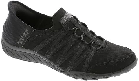 Skechers Damen Breathe Easy-Roll with Me Sneaker, Schwarz, 39 EU Weit