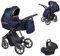 Kinderwagen-Set 4 in 1 Dante inkl. Sportsitz und Autositz - 13 Teile - in 12 Designs