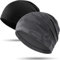 WTACTFUL 2pcs - Kühlende Sommer Beanie Herren Dünn, Fahrrad Cap Skull Cycling Cap Mütze Herre Atmungsaktiv Laufmütze für Sportmütze Fahrrad Laufen Radfahren Outdoor Schwarz + Tarngrau