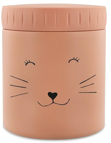 Trixie Insulated Food Jar - Mrs. Cat | 350ml | Leak-Proof & Portable | Keeps Food Hot or Cold | Stainless Steel | Kids' Lunch Container
