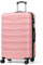 ChaCool Koffer Set Trolley Reisekoffer Check-In Gepäck, 51.5 * 31 * 77.5cm Hartschalen-Koffer mit TSA-Schloss und 4 Rollen ardschale Boardcase Handgepäck mit 8cm Volumenerweiterung （XL, Rosa