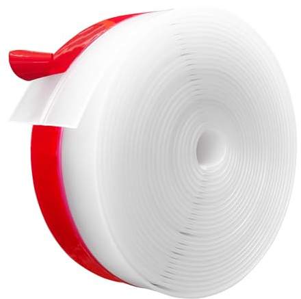 Silicone Weather Stripping, 2 inch (W) x 20 Ft (L) Door Draft Stopper Window Seal Strip for Gaps of Door & Windows, Garage Door Under Bottom, Sealing Tape Shower Doors Sweep, Transparent