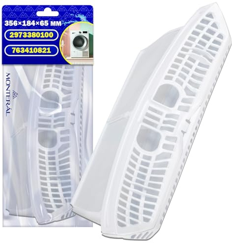 Filtro de Pelusas Secadora 356x184x65 mm con Código Original 2973380100 para Beko 763410821 para Smeg - Garantía de 10 Años - MONTERAL