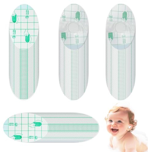 120 Pieces Autocollants Oreilles étanches de Bébé, Cache-Oreilles Transparents Ultra Fins, Patchs d'Oreille Adhésifs Jetables Doux et Respirants, pour Bain d'Enfant, Shampoing, Natati, Surf et Autres