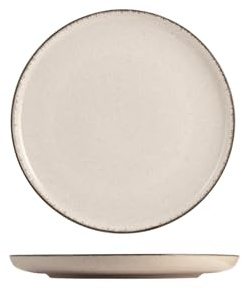 H&H Set 6 Piatti Pane in Porcellana Avorio 15 cm – Linea Pearl – Eleganti Piatti da Pane e Contorni – Lavabili in Lavastoviglie