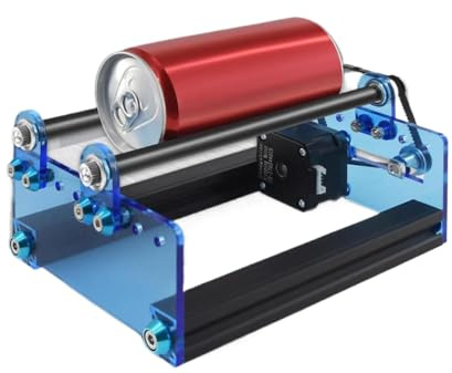 Rullo di incisione laser a rotazione a 360 gradi per oggetti cilindrici con regolazioni ad 5 angoli compatibili con oggetti di diametro da 20-80 mm