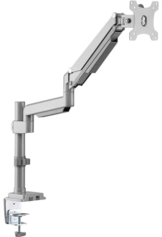 Eaton Tripp Lite Single-Display Flex-Arm Desktop Clamp for 13” to 34” Displays - USB and Audio Ports (Aluminum) (DDR1732SAL)