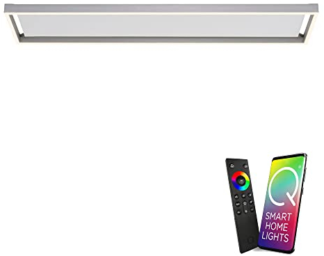 Paul Neuhaus Q-KAAN LED Deckenleuchte up & down Leuchtprofile, Alexa kompatibel Smart Home, dimmbar Fernbedienung, CCT…