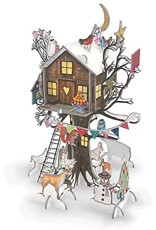 Christmas Treehouse Pink Pop and Slot Roger la Borde 3D Advent Calendar