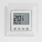Ritzer Digital Raumthermostat Fußbodenheizung für Busch Jäger Balance SI im Set mit Abdeckung und Rahmen (mit Zeitschaltuhr)