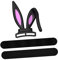 CIYODO Bunny Ohren Kopfhörer Adorable Silikon Hasenohren Für Gaming Headset Einsetzbar Lustige Cosplay Accessoires Für Partys Und Besondere Anlässe