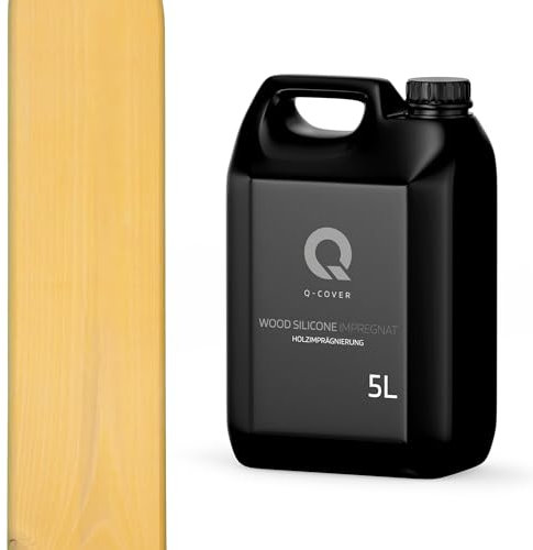 Q-COVER holzimprägnierung Kiefer 5 L 2 in 1 holzschutz farbimprägnierung imprägniermittel holzschutzmittel imprägnierung abperleffekt alle holzarten holzgrundierung