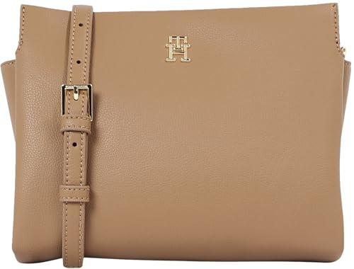 Tommy Hilfiger Damen Crossbody Bag Tasche Legacy Mini mit Tragegriff, Beige (Safari Canvas), Einheitsgröße