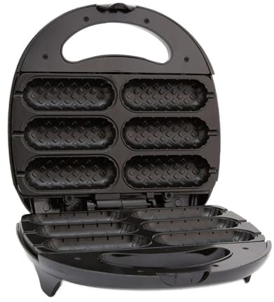 perfk Máquina para Hacer Desayuno para Perros de maíz, Bricolaje, para el hogar, 6 Perros Calientes, eléctrica, Antiadherente, Cocina, Panadero, máquina