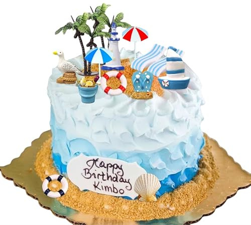 décoration de gâteau planche de surf plage d'été décoration de gâteau anniversaire surf pour fête de la plage anniversaire moana fournitures pour la fête de bébé