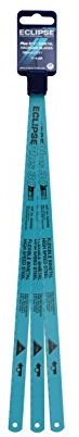 Eclipse Professional Tools 71-624R Paquete triple de hojas de sierra de arco de acero bimetálico, 1 de cada 18, 24, 32 dientes por pulgada