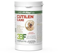 Trebifarma Cutilen Cani per Pelle e Pelo - Mangime Complementare con Vitamine, Zinco e Olio di Pesce - Supporto per Cute e Mantello - 50 Compresse Appetibili