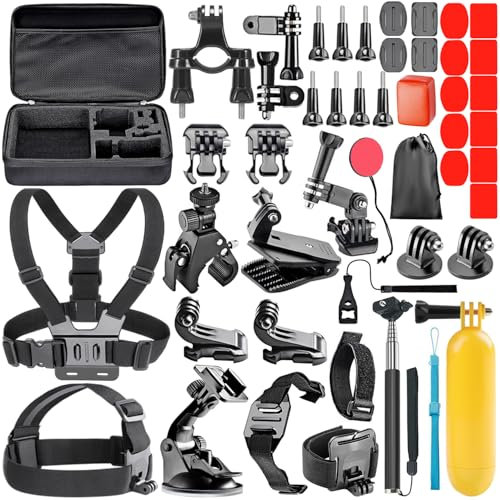 Neewer All-In-1 Acción Kit de Accesorios de Cámara para Gopro Hero 6 5 4 3+ 3 2 1 Hero Session 5 Black AKASO EK7000 Apeman SJ4000 5000 6000 DBPOWER AKASO VicTsing WiMiUS Rollei y Sony Deporte Dv y más