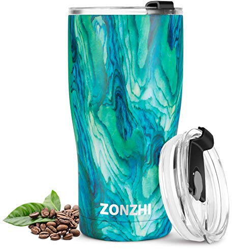 ZONZHI Thermos Cafe Isotherme - Mug Isotherme en Acier Inoxydable 500ML -Étanche- Travel Mug réutilisable, Flacon isolé sous Vide avec Couvercle sans BPA- pour café Chaud, Froid,thé,etc.