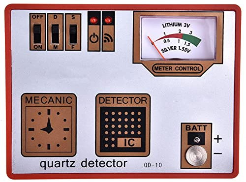 Tester al Quarzo, Pratico smagnetizzatore per Orologio, smagnetizzazione per Orologio/misurazione della Batteria/misuratore di impulsi/Quarzo, con velocità di smagnetizzazione Regolabile