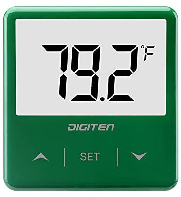 Digital Aquarium Thermometer, Fish Tank Thermometer with Large LCD Display, Stick-on Tank Temp Sensor Ensures Accurate Reading, High/Low-Temperature Alarm Aquarium Thermometer