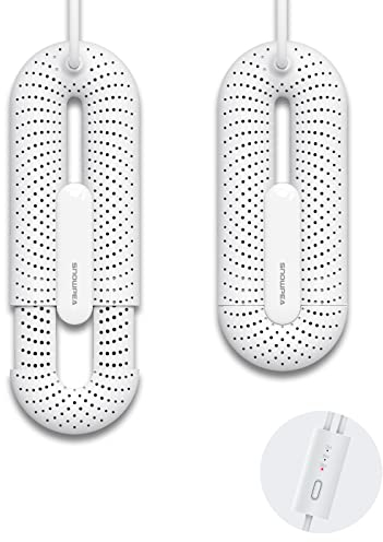 Snowpea Asciuga Scarpe Elettrico Pro, Asciuga Scarponi da Sci, Scalda Scarpe e Scarponi per Asciugare Le Scarpe Sudate ed Eliminare i Cattivi Odori, Spegnimento Auto 3/6/9 Ore (Pro-Bianco)