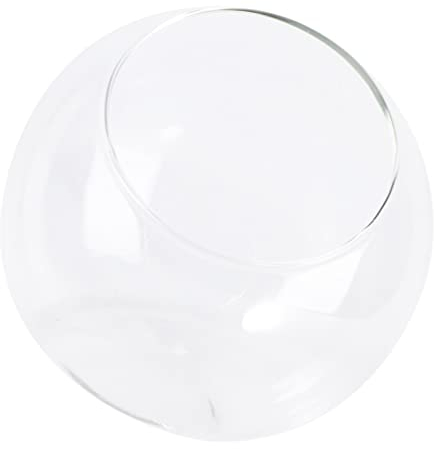 Artibetter Luftpflanzen- Terrarium- Glaskugel: Pflanzen- Terrarium- Display Glas- Tischplatte Sukkulenten- Glasterrarienbirne Runde Luftpflanzenbehälter für Mikrolandschaftsbehälter