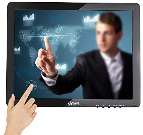 15 Monitor touchscreen con HDMI e display TFT-Schermo LED portatile per sicurezza CCTV postazione PC intrattenimento domestico Multi-Touch per progettisti d'ufficio utenti di sistemi di sicurezza