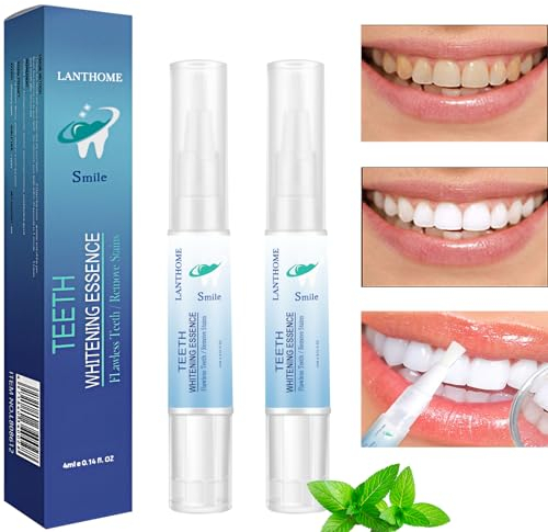 Teeth Whitening Stick, Teeth Whitening Stift, Zahnaufhellung, Removes Stains, Schnelles und Effektives Zähne Aufhellen Kit, Reduce Yellowing, Zahnschonendes Bleichen (2PC)