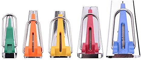 5 Pezzi Accessori Per Cucitura Obliquo Nastro Maker Set Strumenti Patchwork 6/9/12/18/25 Mm Nastro Inclinato Produttori