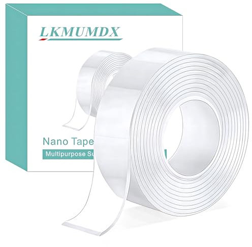 Double Sided Nano Tape Heavy Duty, Strong Sticky Extra Large (3.0m*3cm*2mm) Removable Mounting Tape, Clear Multipurpose Wall Decor Adhesive Tape for Poster, Picture Hanging, Carpet, Photos Frames