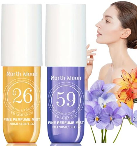 2Pcs Body Fragrance,Hair Perfume for Women,Fruity Body Spray,Hair Mist Perfume,Girls Body Spray Set,Long Lasting Perfumes,Body/Mist Sets for Women,Body Splash Women,Moisturizing Skin(#26;)