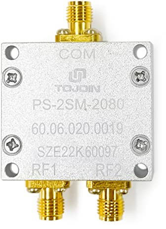 TOJOIN 2PCS Power Divider 2-8GHz Divisore di Potenza Passivo a 2 vie Connettori SMA Splitter per RF/Microonde Misure Sistema di Antenna (PS-2SM-2080)